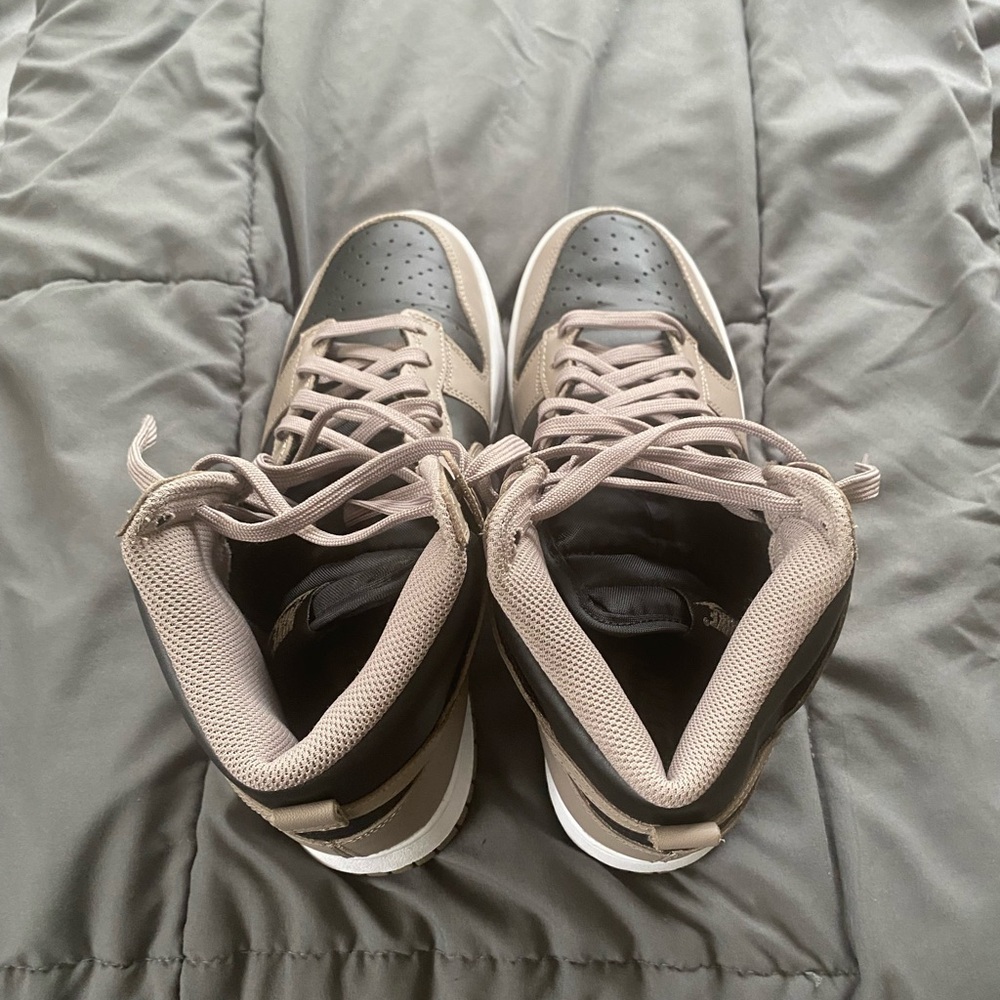 Nike Black and Tan High-Top Sneakers